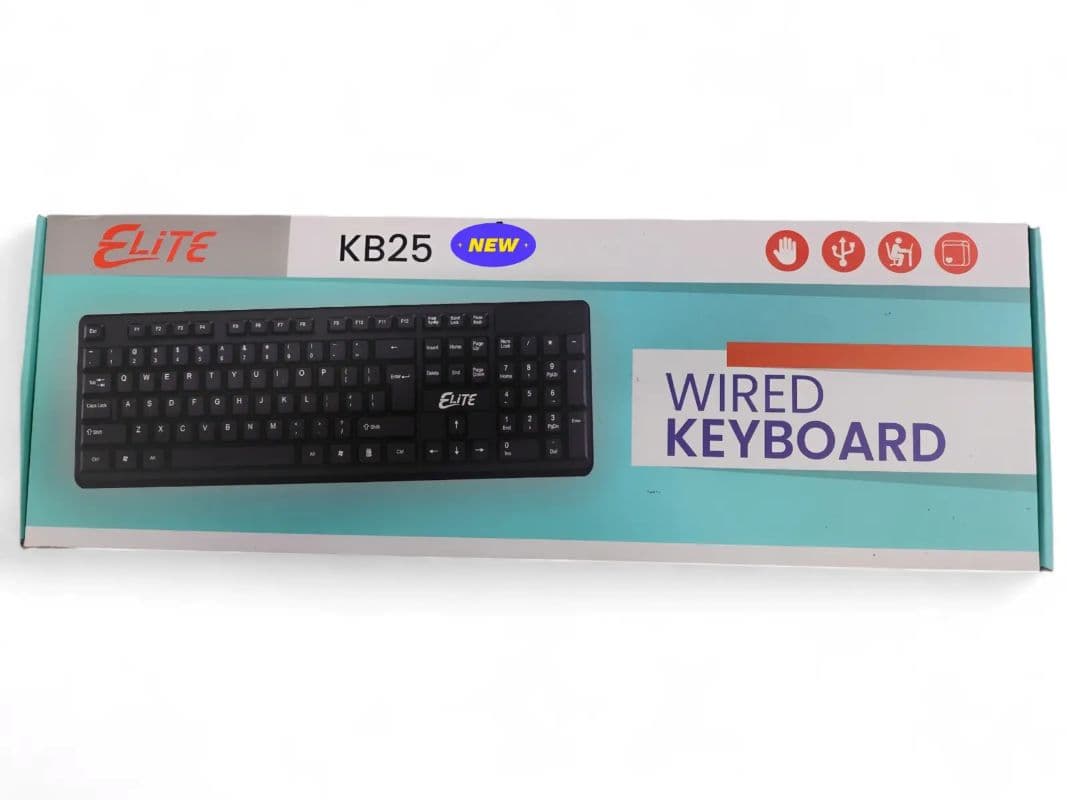 Jedel K29 Wired USB Office Keyboard | Durable Full-Size Keyboard with Smooth Typing for PC & Laptop