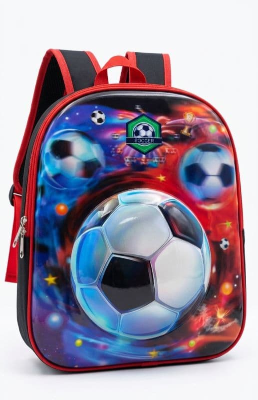 Kids Soccer LED Light-Up School Backpack 10 x 10.5 Inch | কিডস সকার LED লাইট আপ স্কুল ব্যাগ