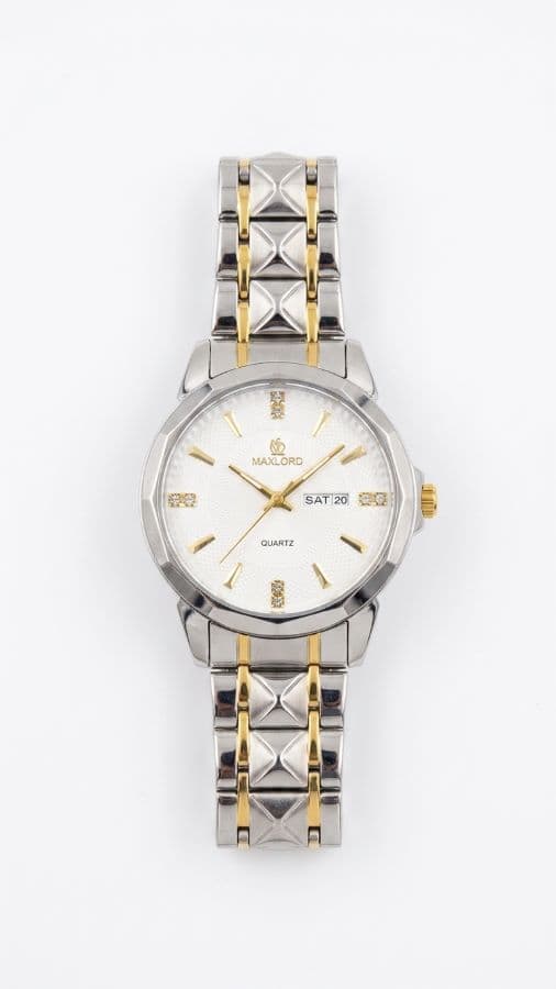 Men’s Two-Tone Silver & Gold Quartz Wristwatch