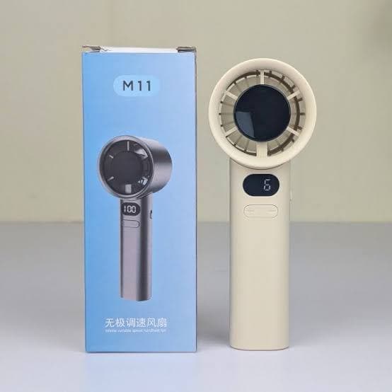 PREMIUM QUALITY M11 120 TOP SPEED MINI HAND FAN OR TURBO FAN WITH TYPE C CHARGING - ছবি 2