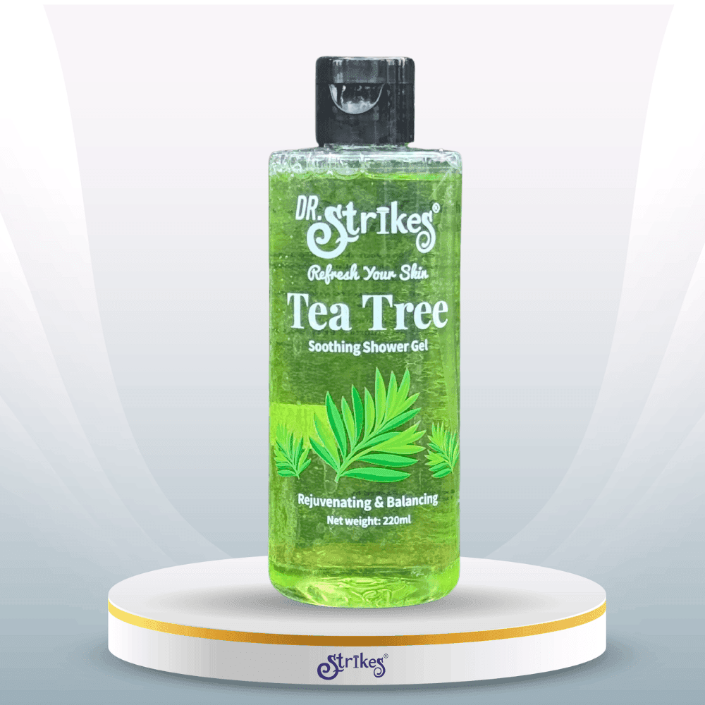 Dr. Strikes Tea Tree Soothing Shower Gel – 320ml (Refreshing Body Wash)