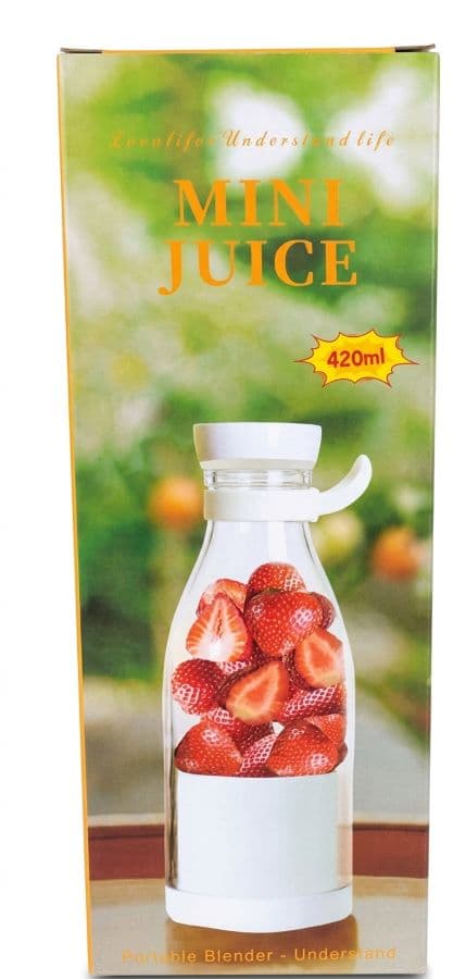 420ml USB Rechargeable Mini Juicer Blender Bottle – Portable Electric Juice Maker