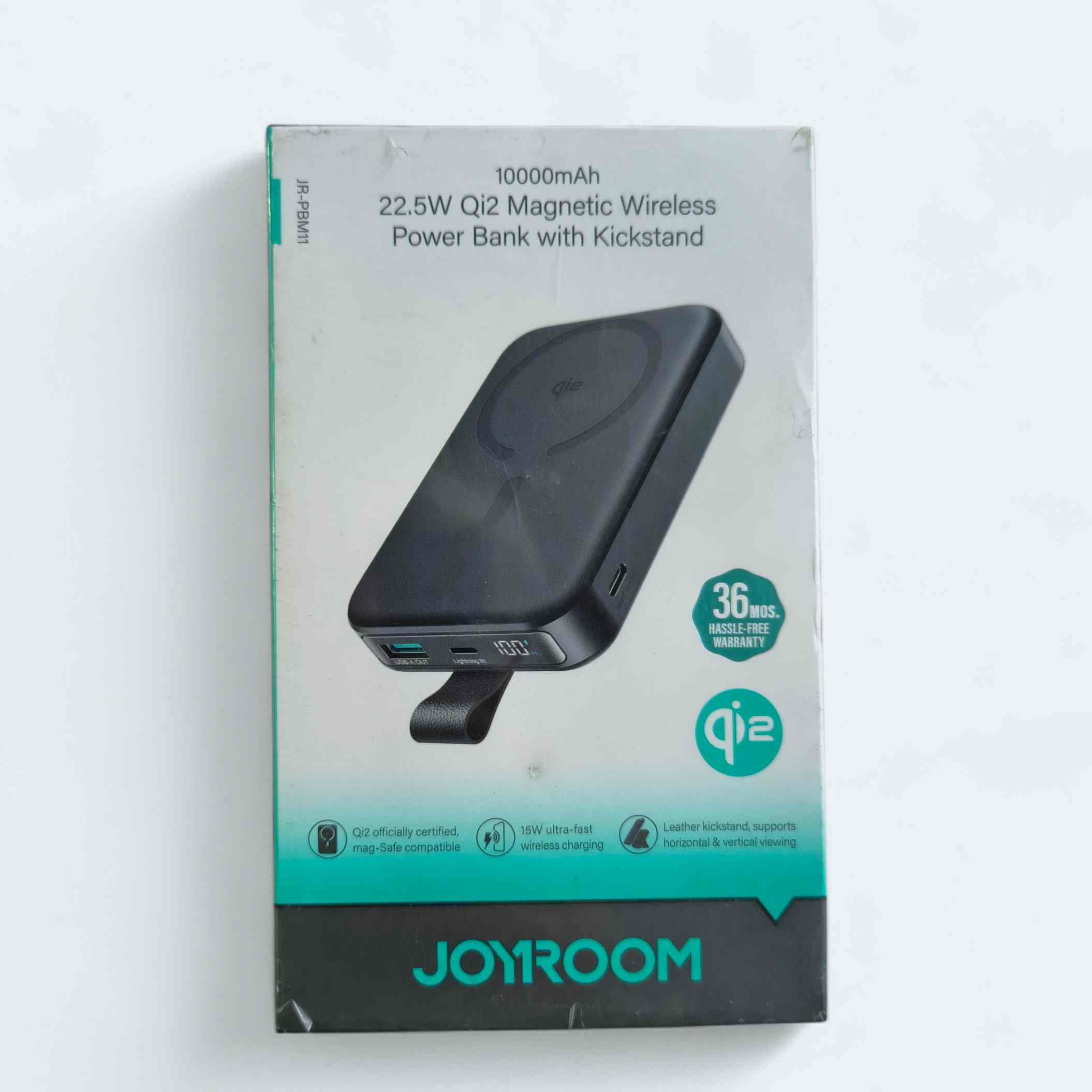 JOYROOM 10000mAh Qi2 Magnetic Wireless Power Bank JR PBM11