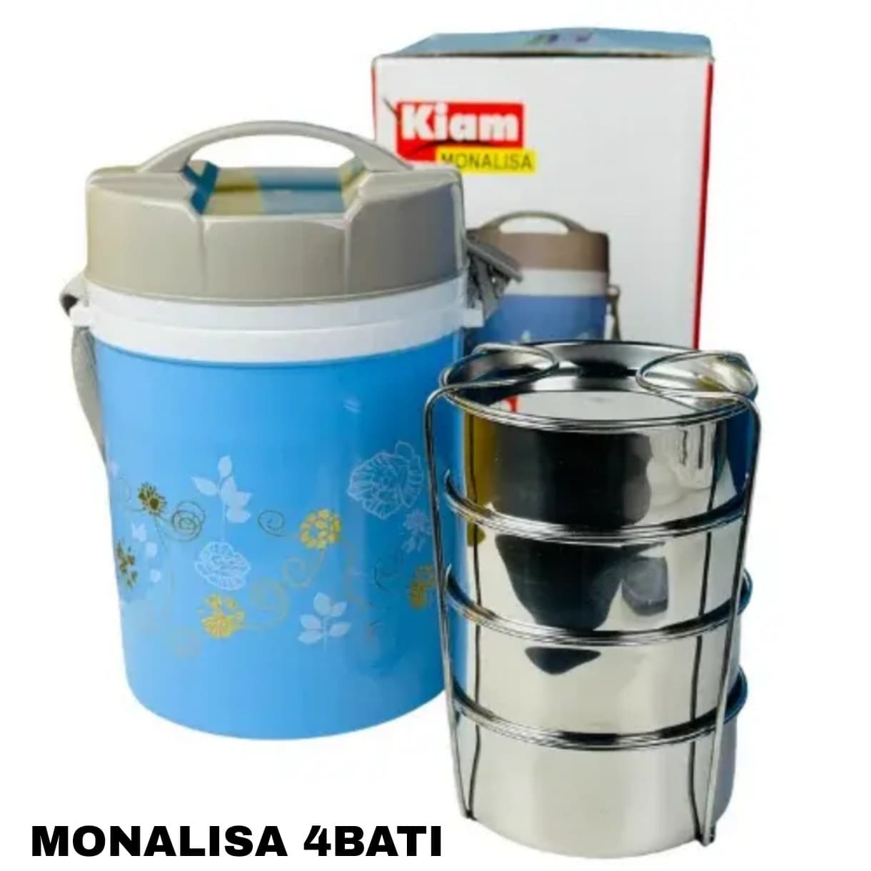 Kiam Monalisa Lunch Hot Pot 4 Bati! 😍 এটি আপনার খাবারকে ৪ থেকে ৬ ঘণ্টা পর্যন্ত একদম গরম রাখবে।