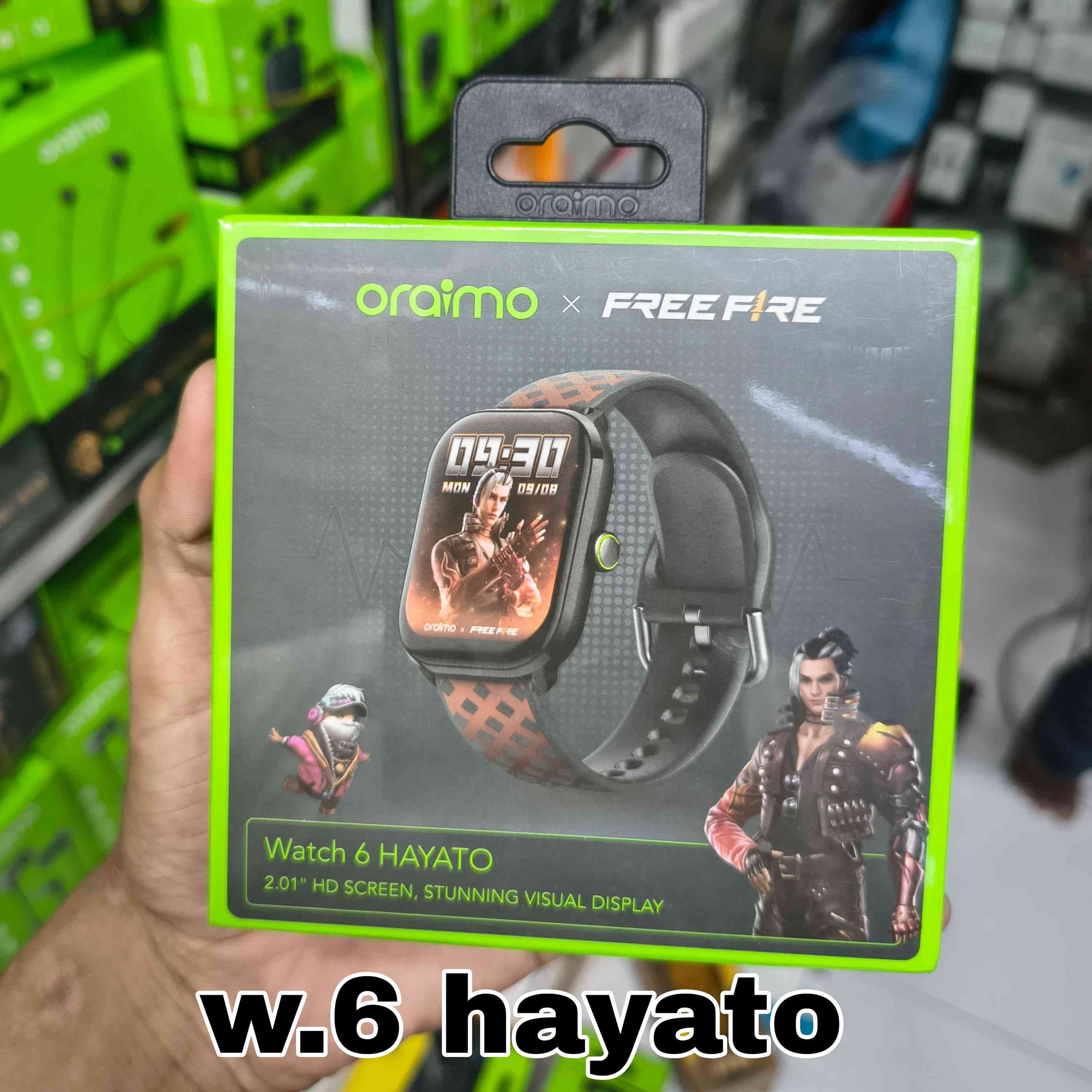 oraimo Watch 6 HAYATO (Free Fire Edition) 🤩।