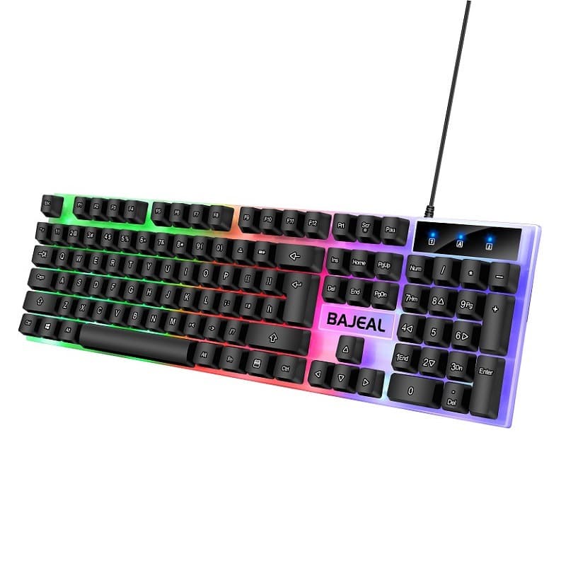 Bajeal T350 RGB Gaming Keyboard and Mouse Combo | Backlit Keyboard with Gaming Mouse for PC & Laptop